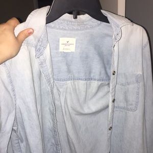 American Eagle Denim button up
